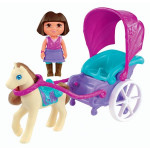 Bábika Dora s koňom a kočom
